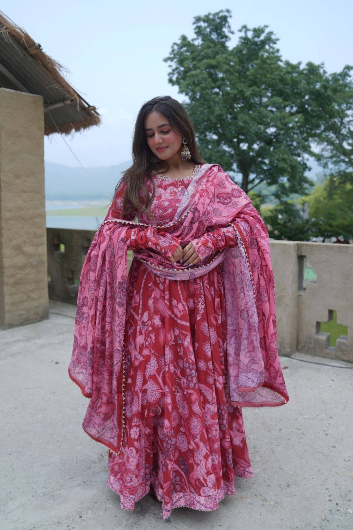 Alakhya Anarkali (Dress) in Red