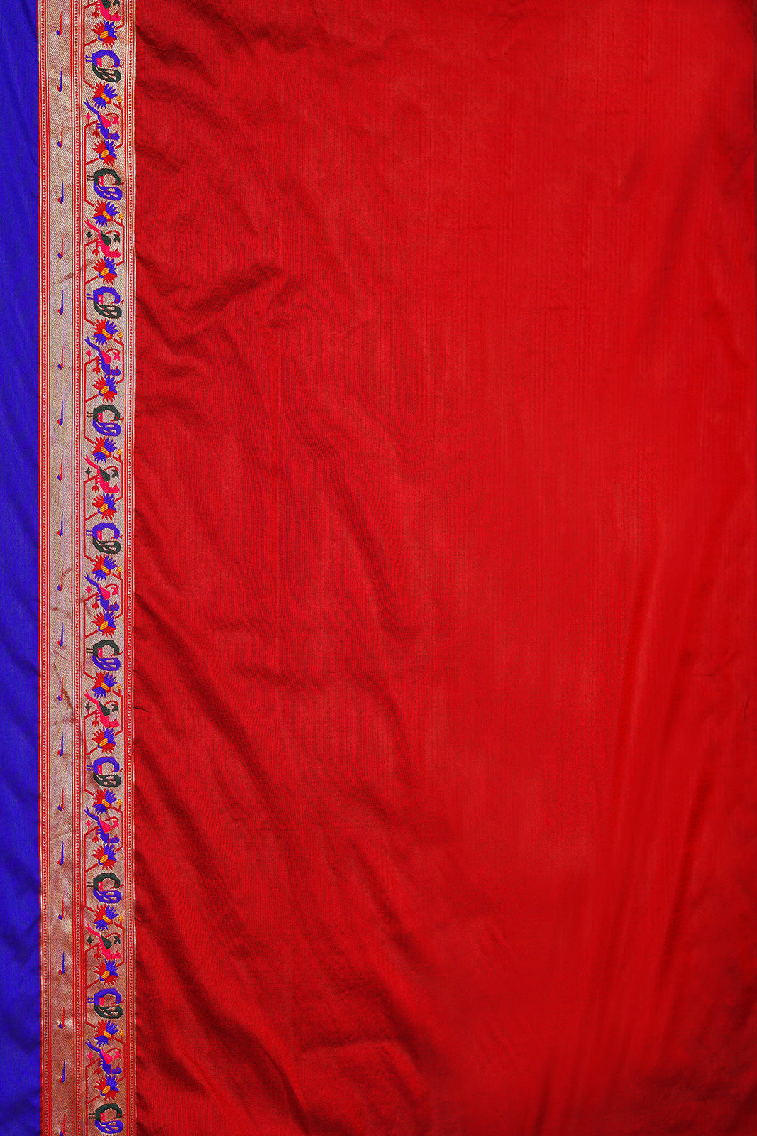 Patan Patola Silk Ikat Blue Saree