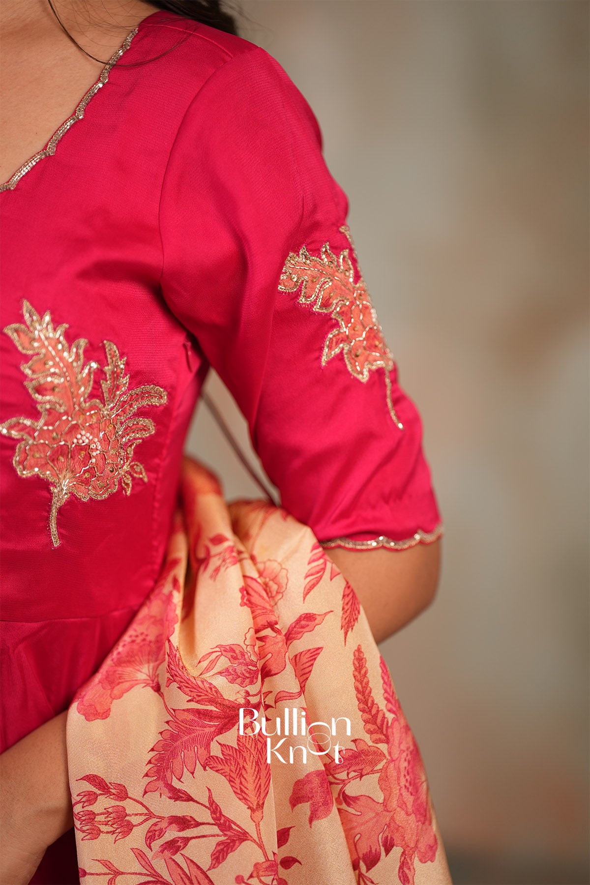 Palash Rangoli Silk Fully Stitched Anarkali Dress In Pink