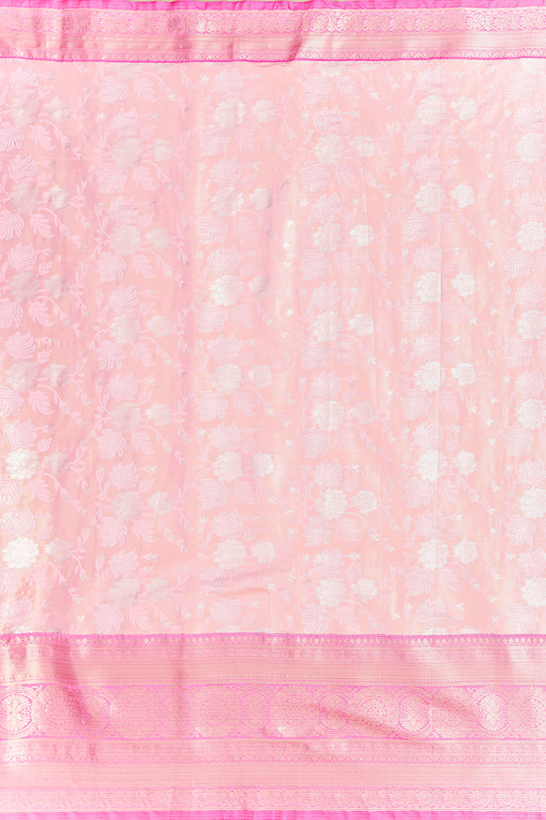 Banarasi Soft Silk Brocade Pink Saree