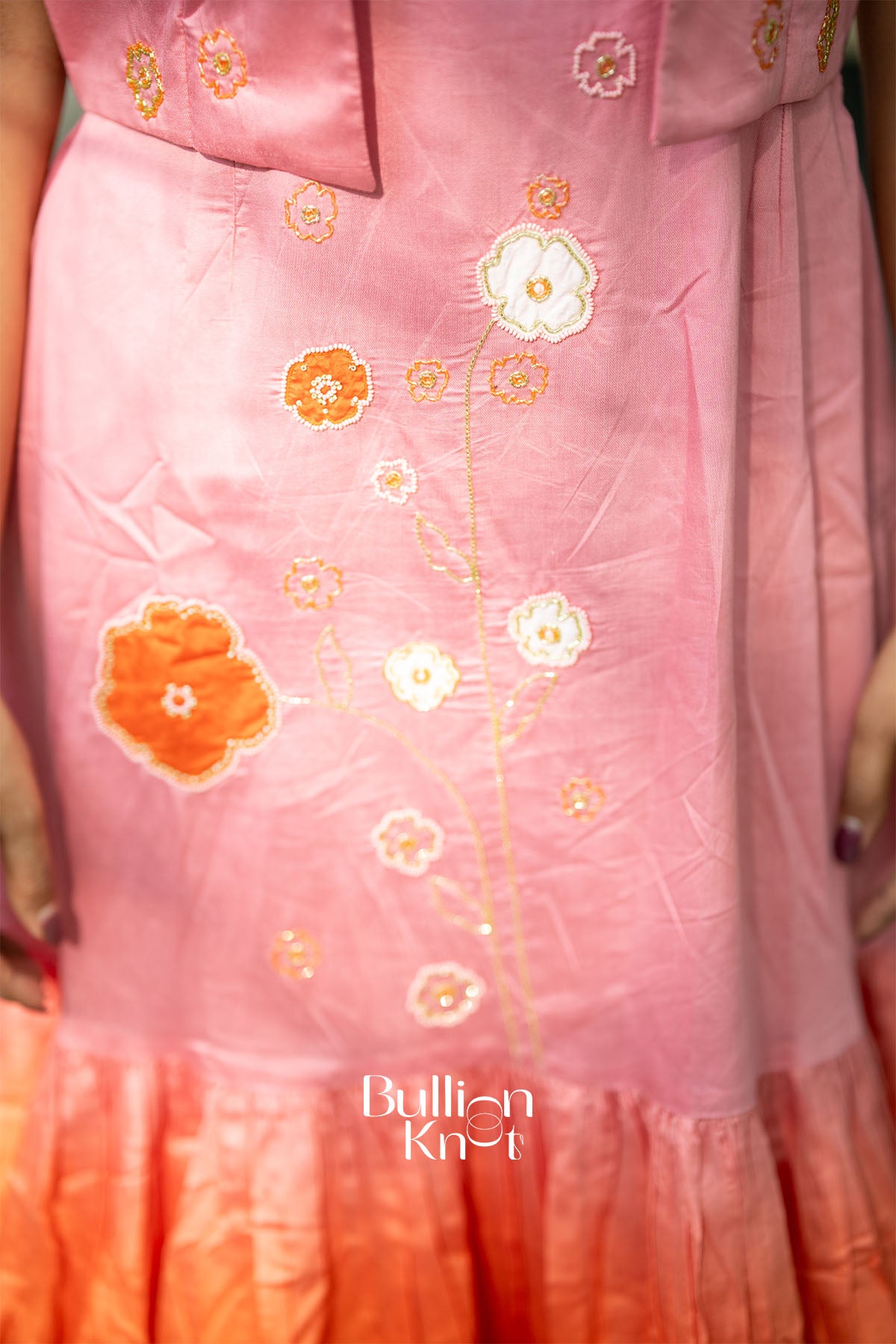 Daisy Pink Chanderi Jacket Midi Dress for women – elegant handwoven festive wear