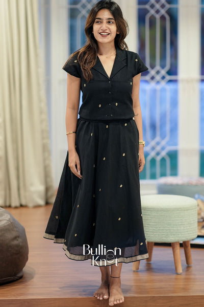 Myra Co-ord Set (Dress) in Black