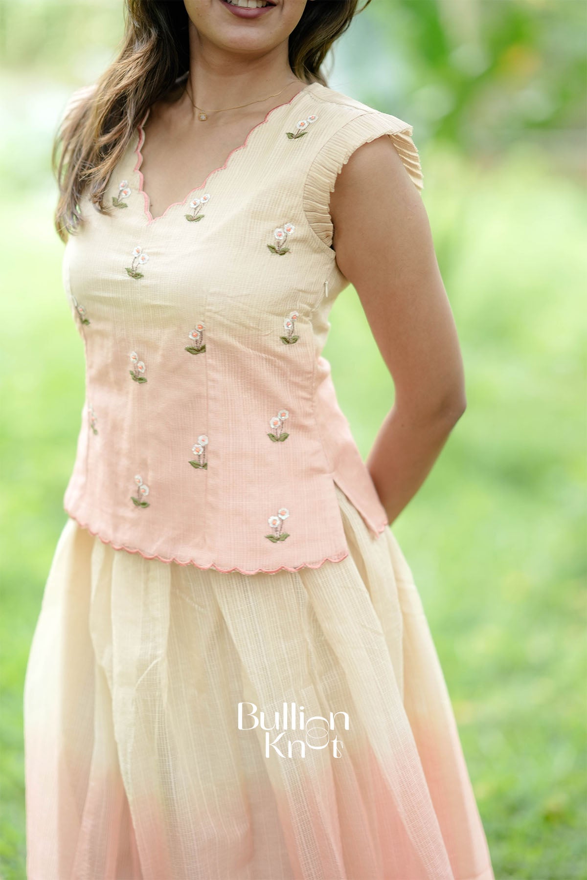 Aneri Kota Cream Co-ord Set Dress