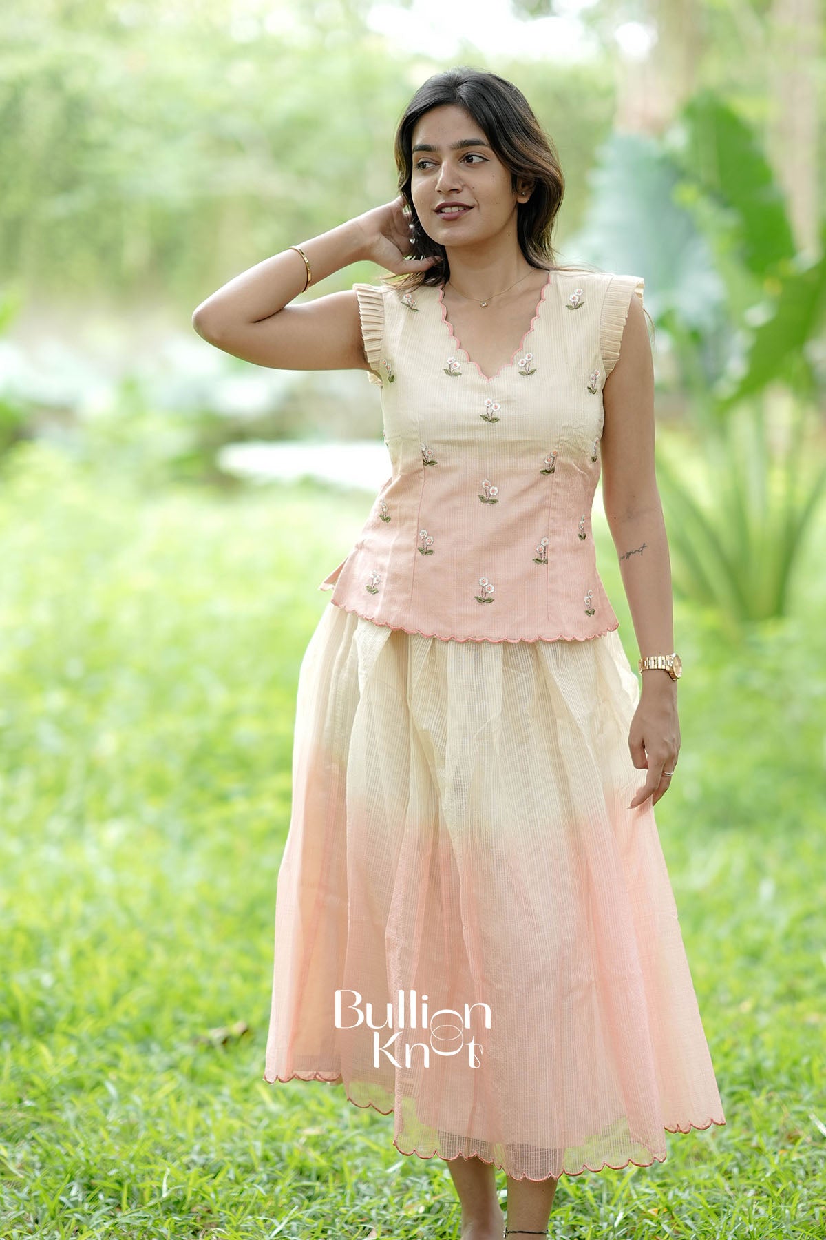 Aneri Kota Cream Co-ord Set Dress