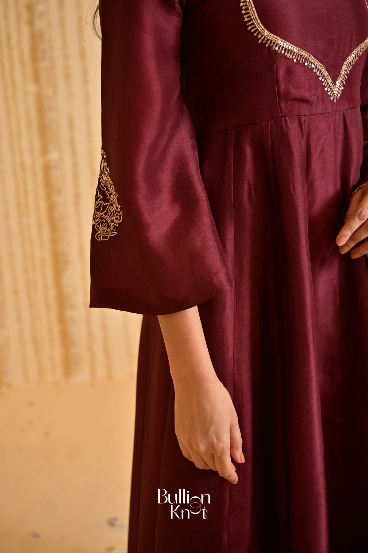 Deepvanika silk Kurta Set (Dress) in Brown