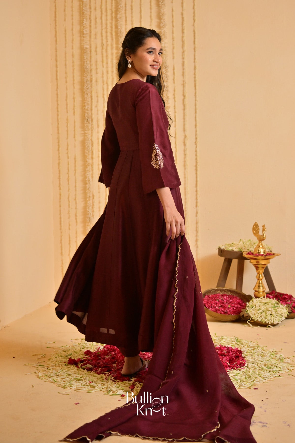 Deepvanika silk Kurta Set (Dress) in Brown