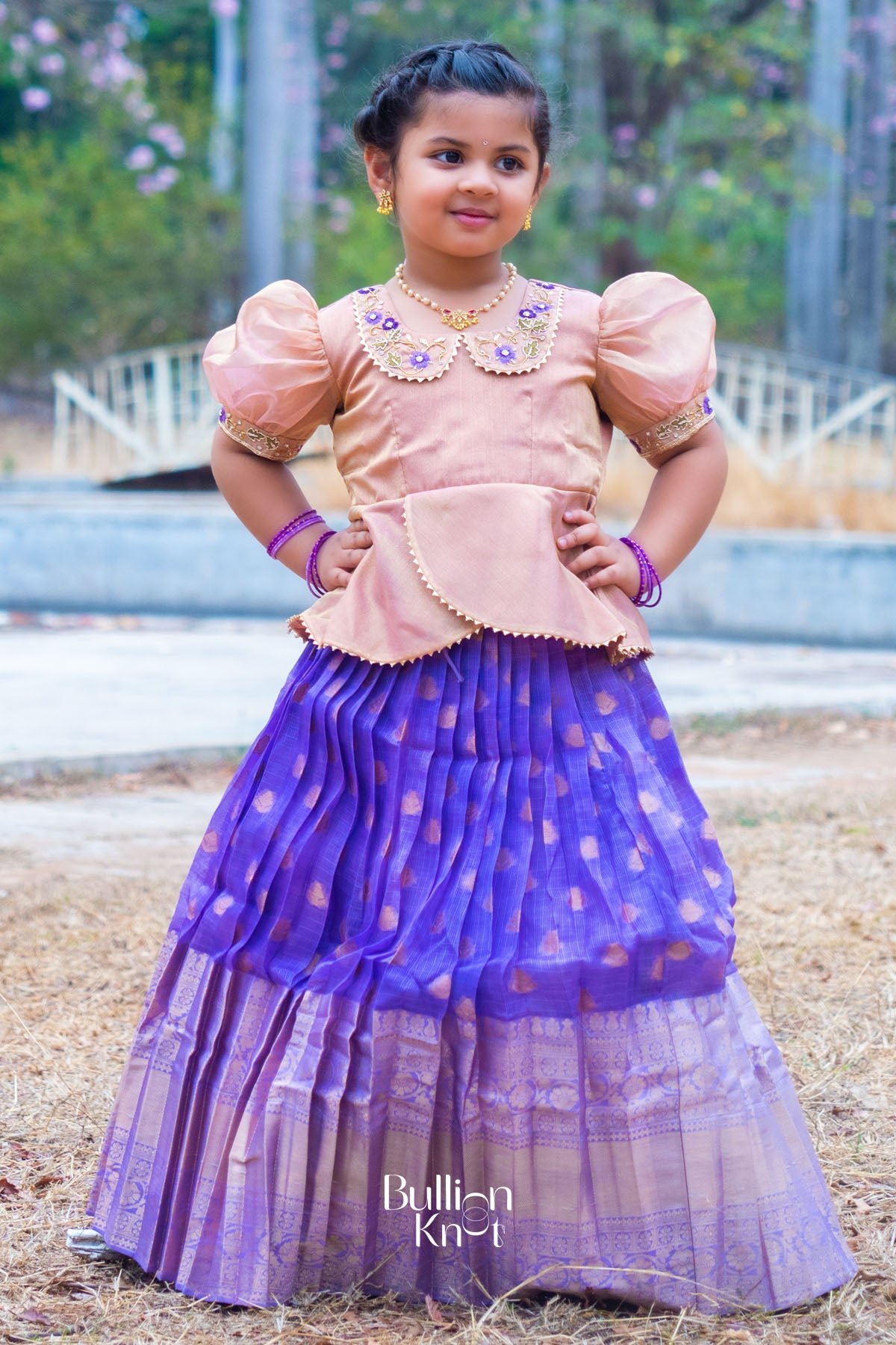 Baby Diva Lehenga Set in Piggy Pink