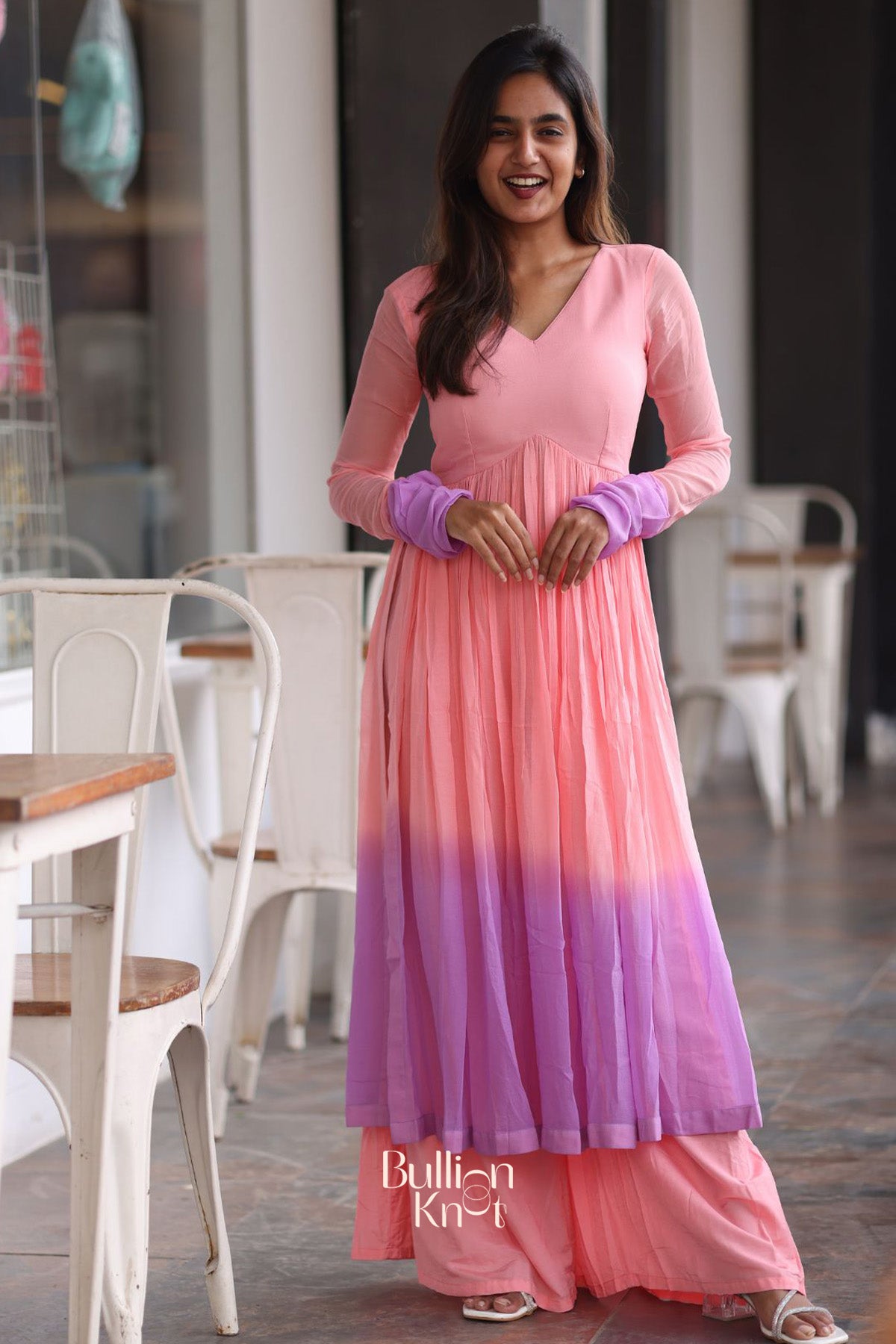 Dusky Rose Palazzo Set in Pink