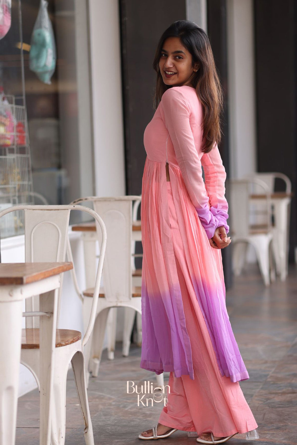 Dusky Rose Palazzo Set in Pink