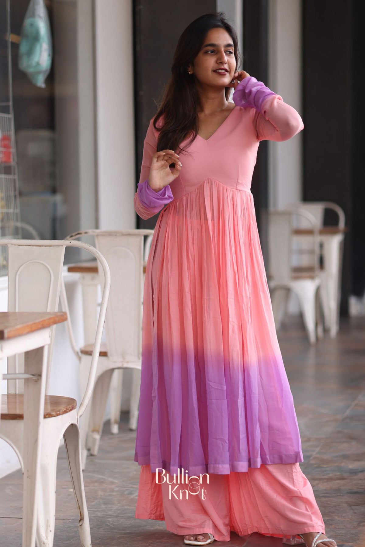 Dusky Rose Palazzo Set in Pink