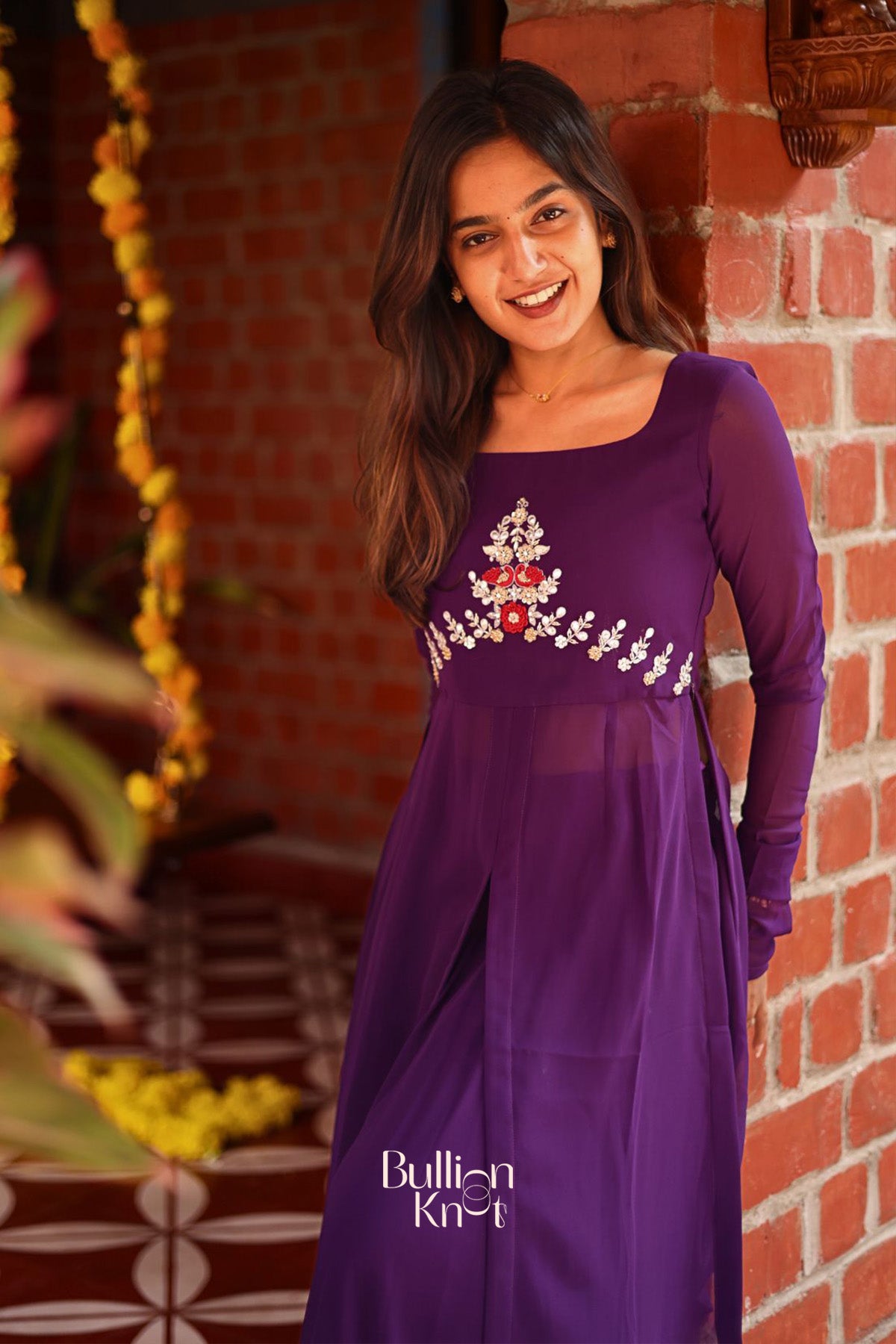 Grape Palazzo Set in Purple