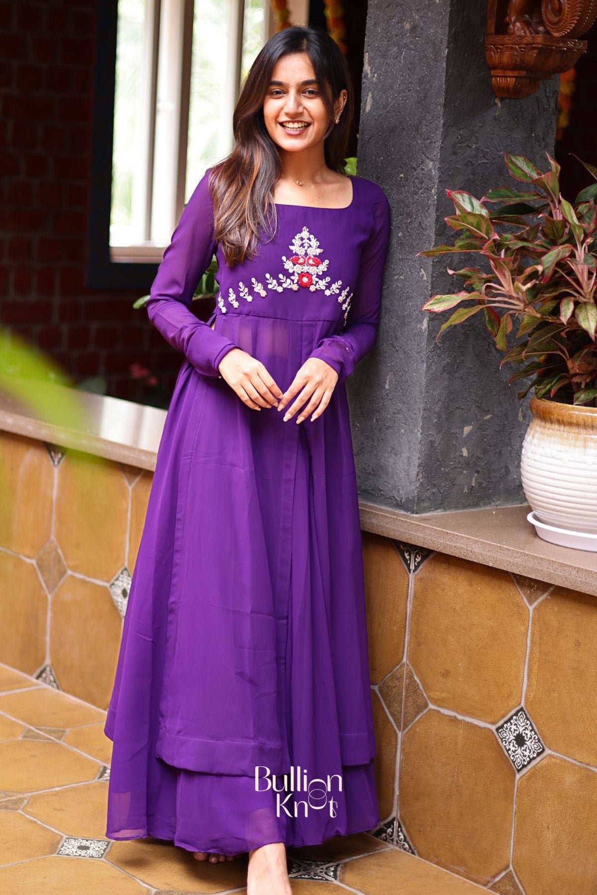 Grape Palazzo Set in Purple