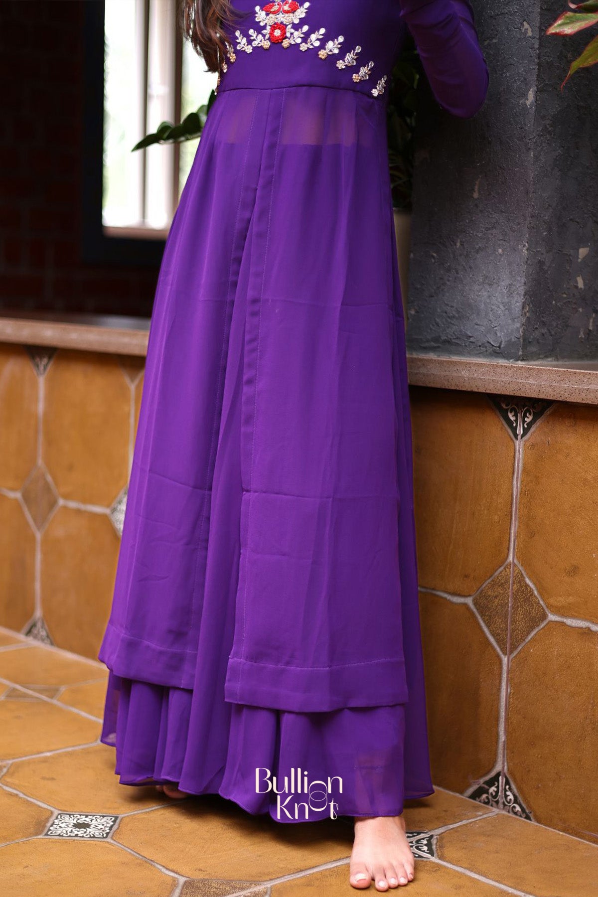 Grape Palazzo Set in Purple