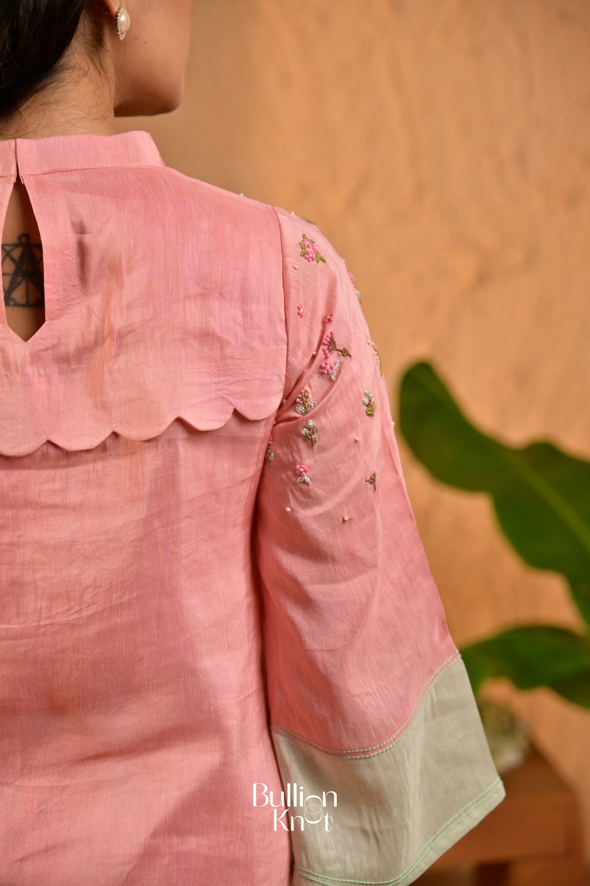 Gulaabi Taranaa Linen Kurta Set In Pink