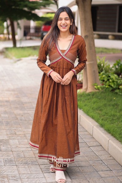 Narmada Kurta Set in Copper