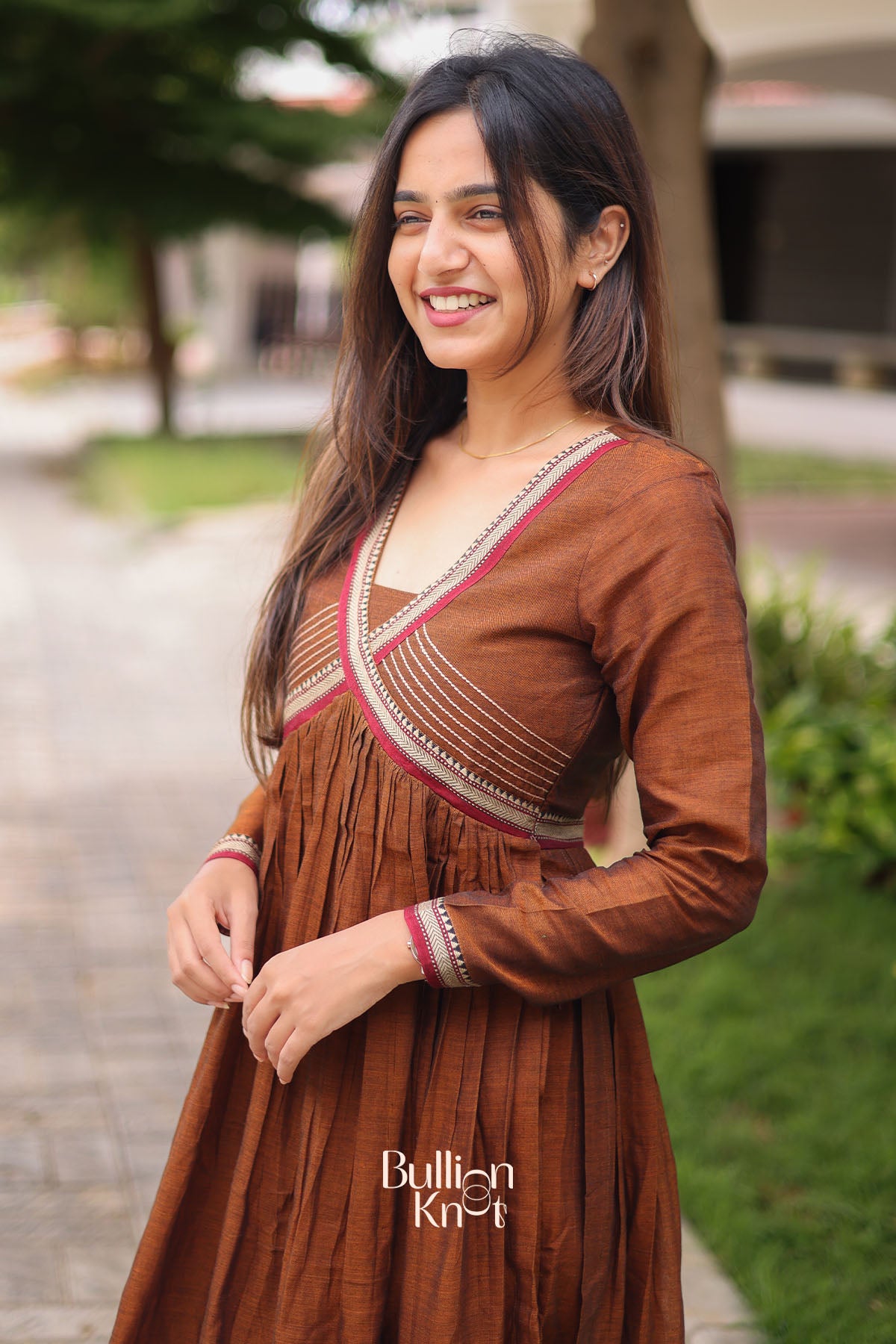 Narmada Kurta Set in Copper