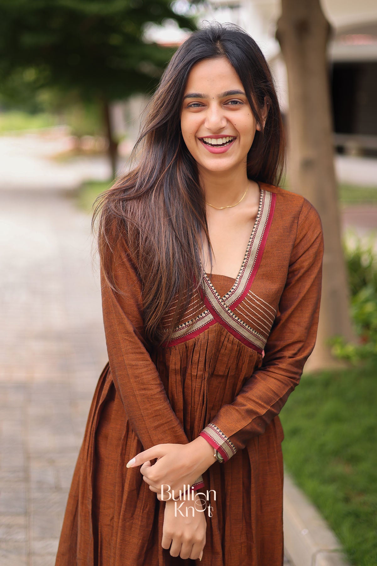 Narmada Kurta Set in Copper