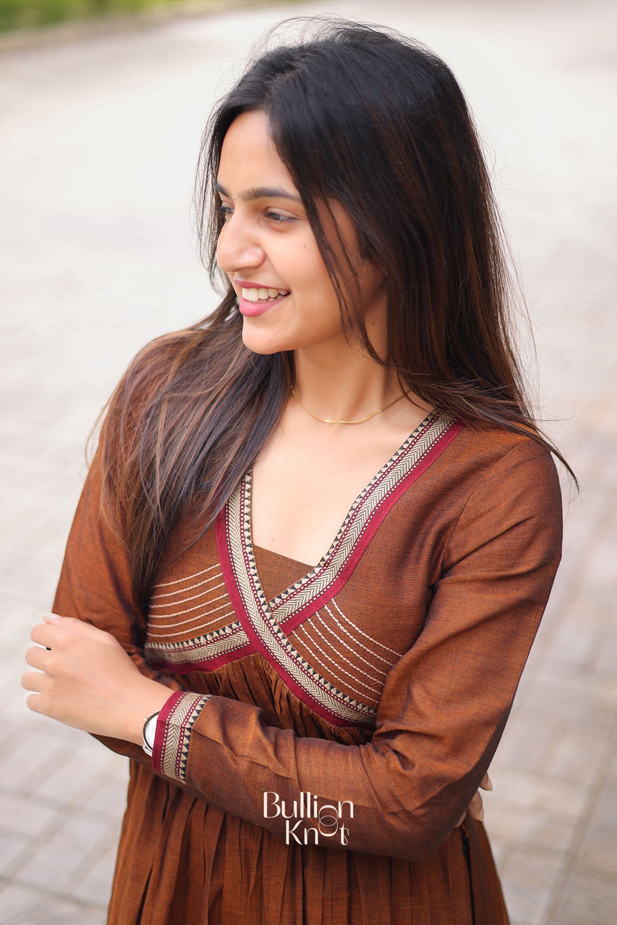 Narmada Kurta Set in Copper