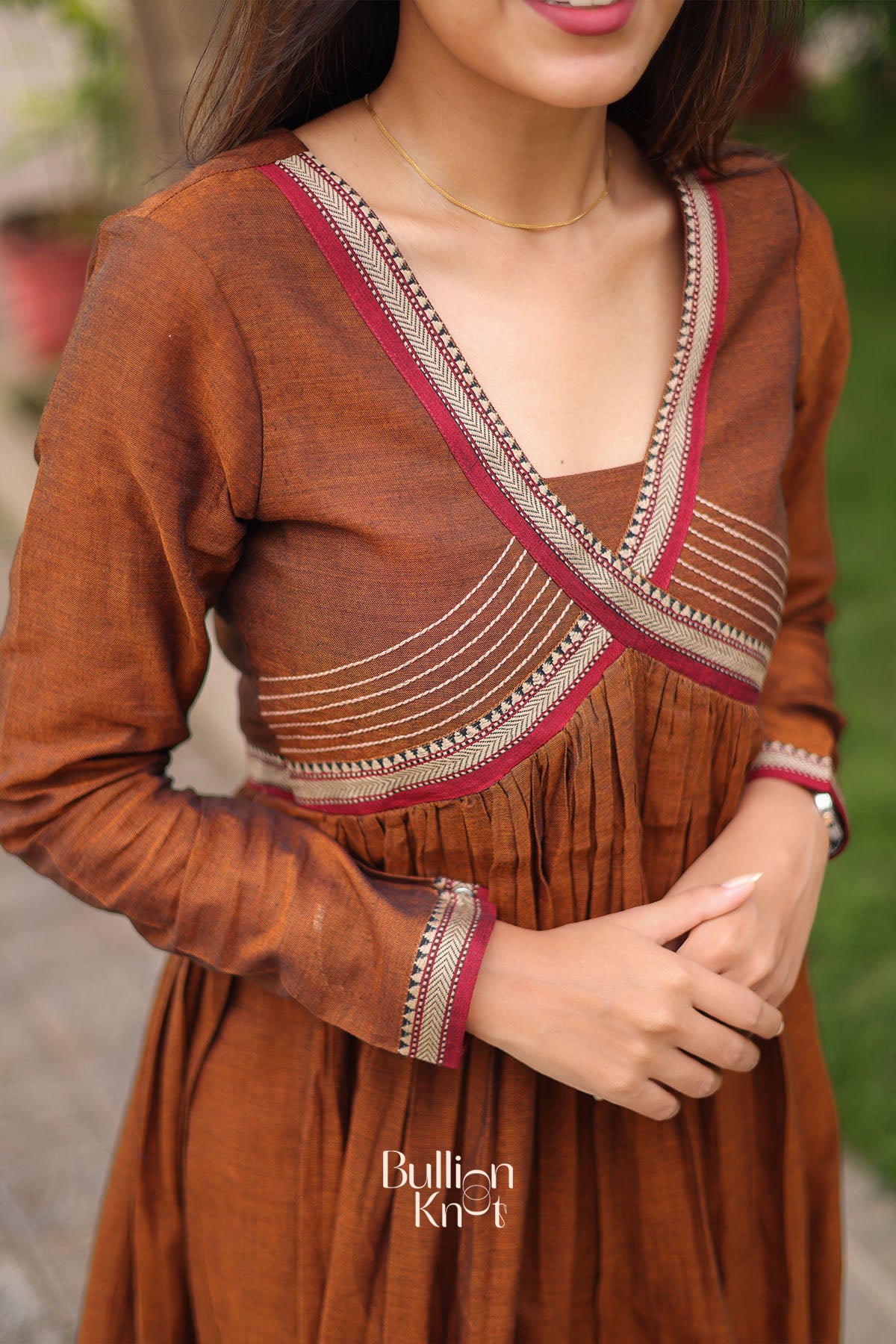 Narmada Kurta Set in Copper