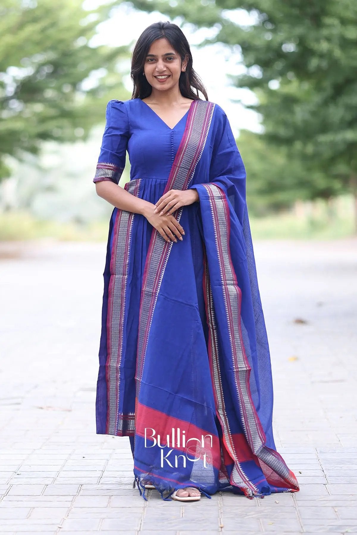 Poorva Kurta Set in Blue
