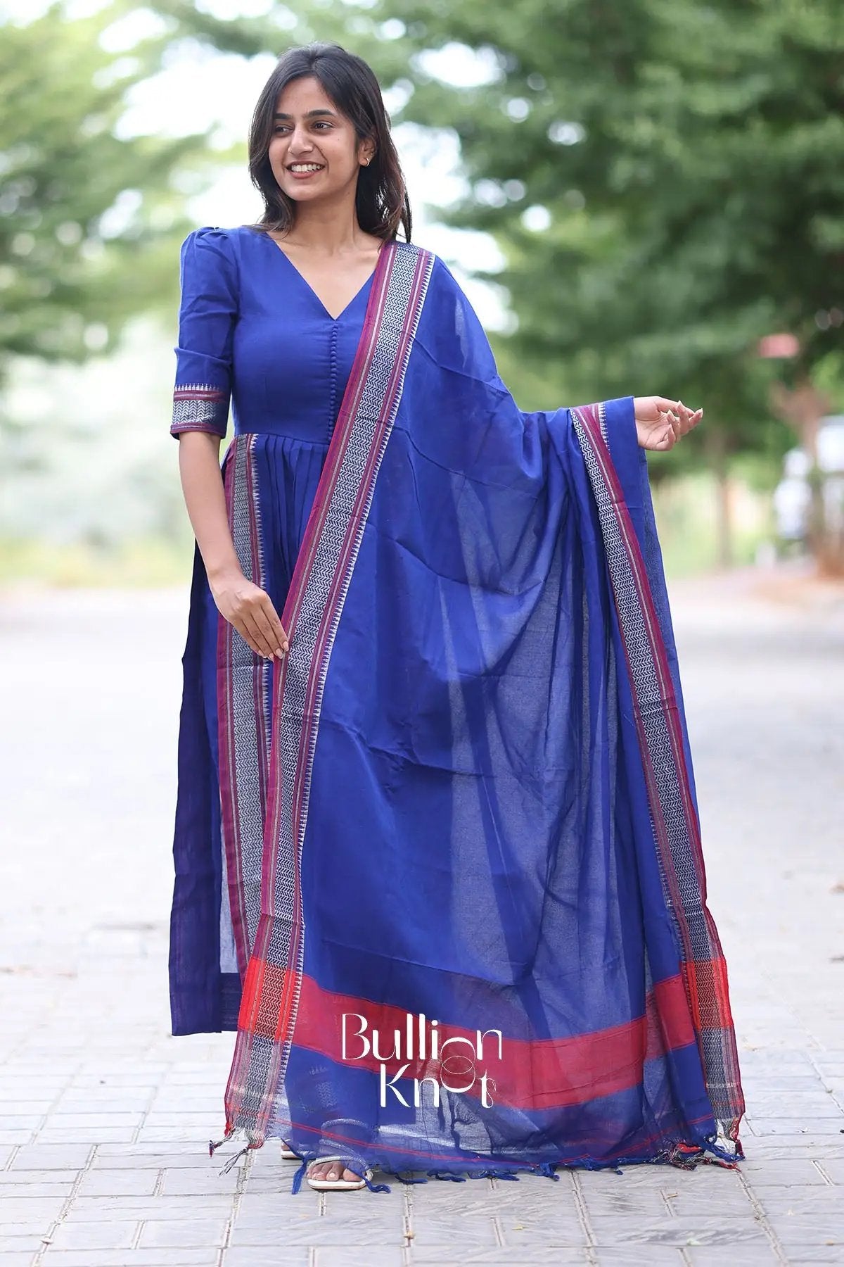 Poorva Kurta Set in Blue