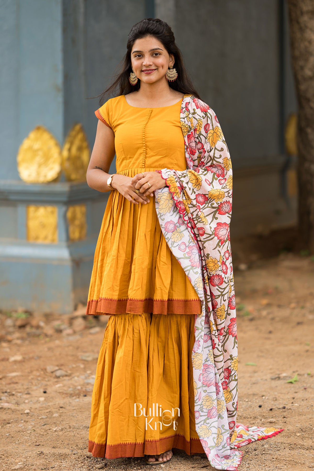 Deepika Sharara Set in Yellow