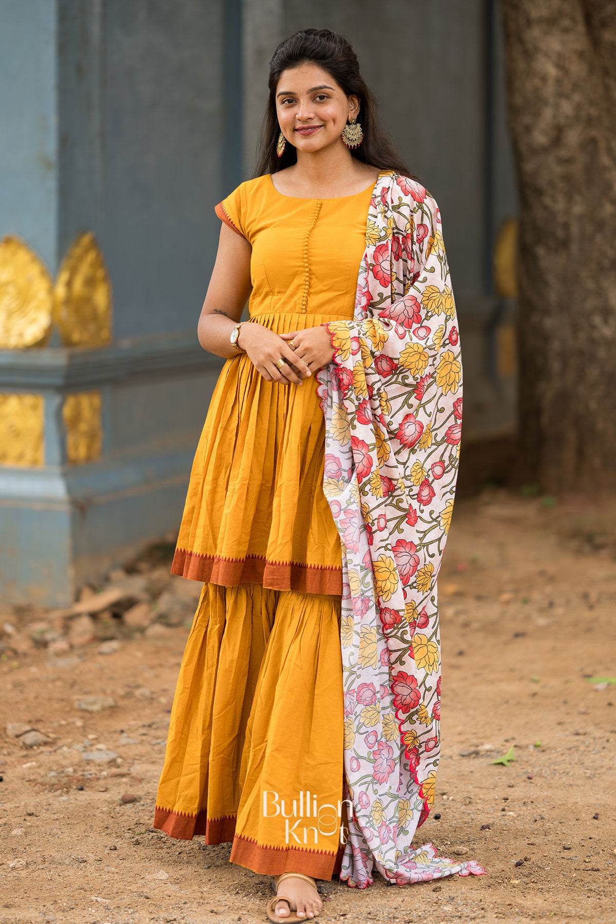 Deepika Sharara Set in Yellow