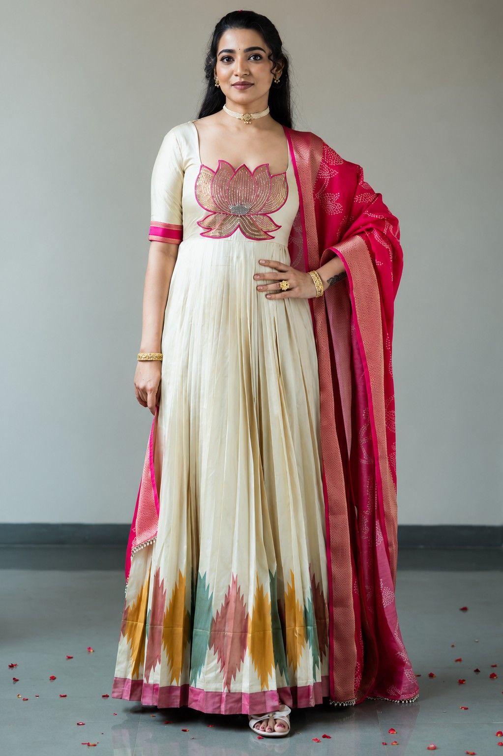 Ilyara Silk Anarkali Suit Set for Elegant Occasions