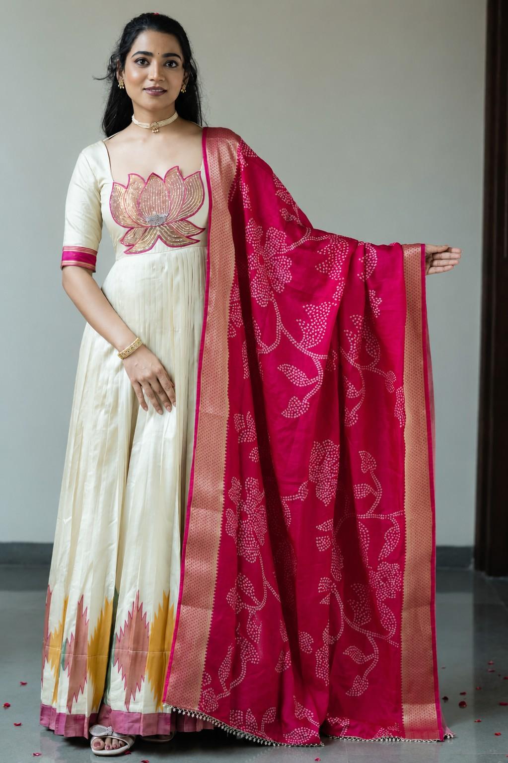 Ilyara Silk Anarkali Suit Set for Elegant Occasions