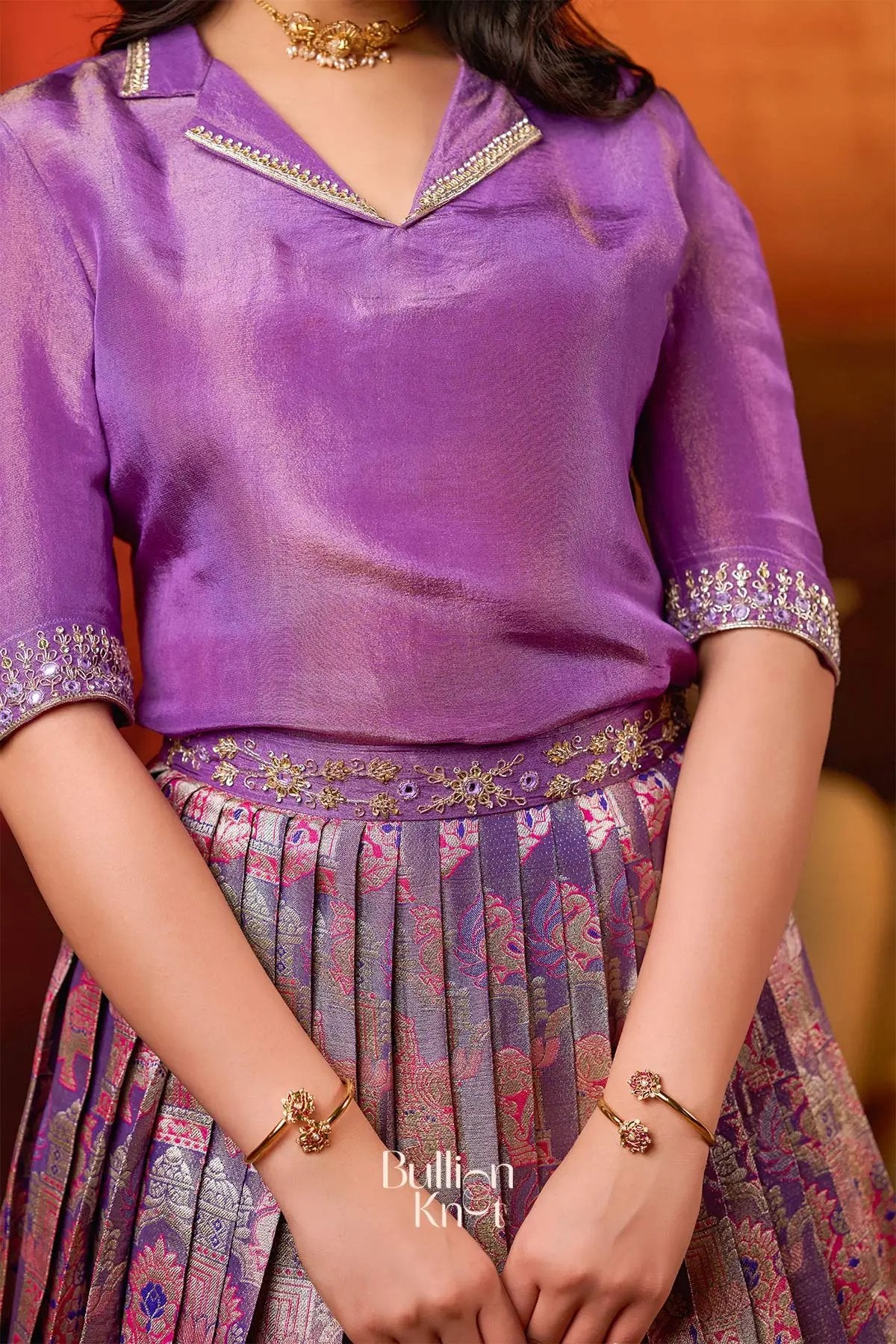 Azaira Indo Western in Red