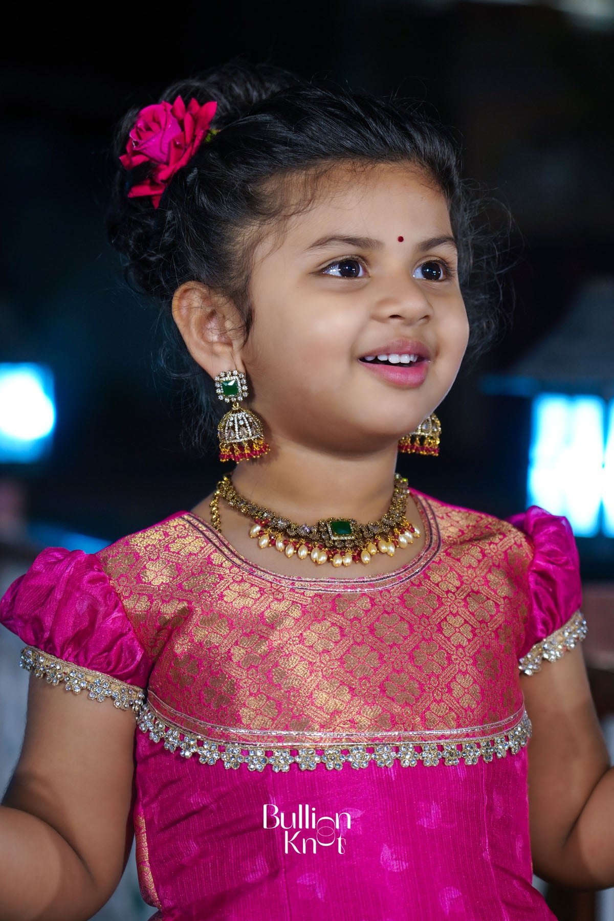Baby Inaya Lehenga Set in Pink