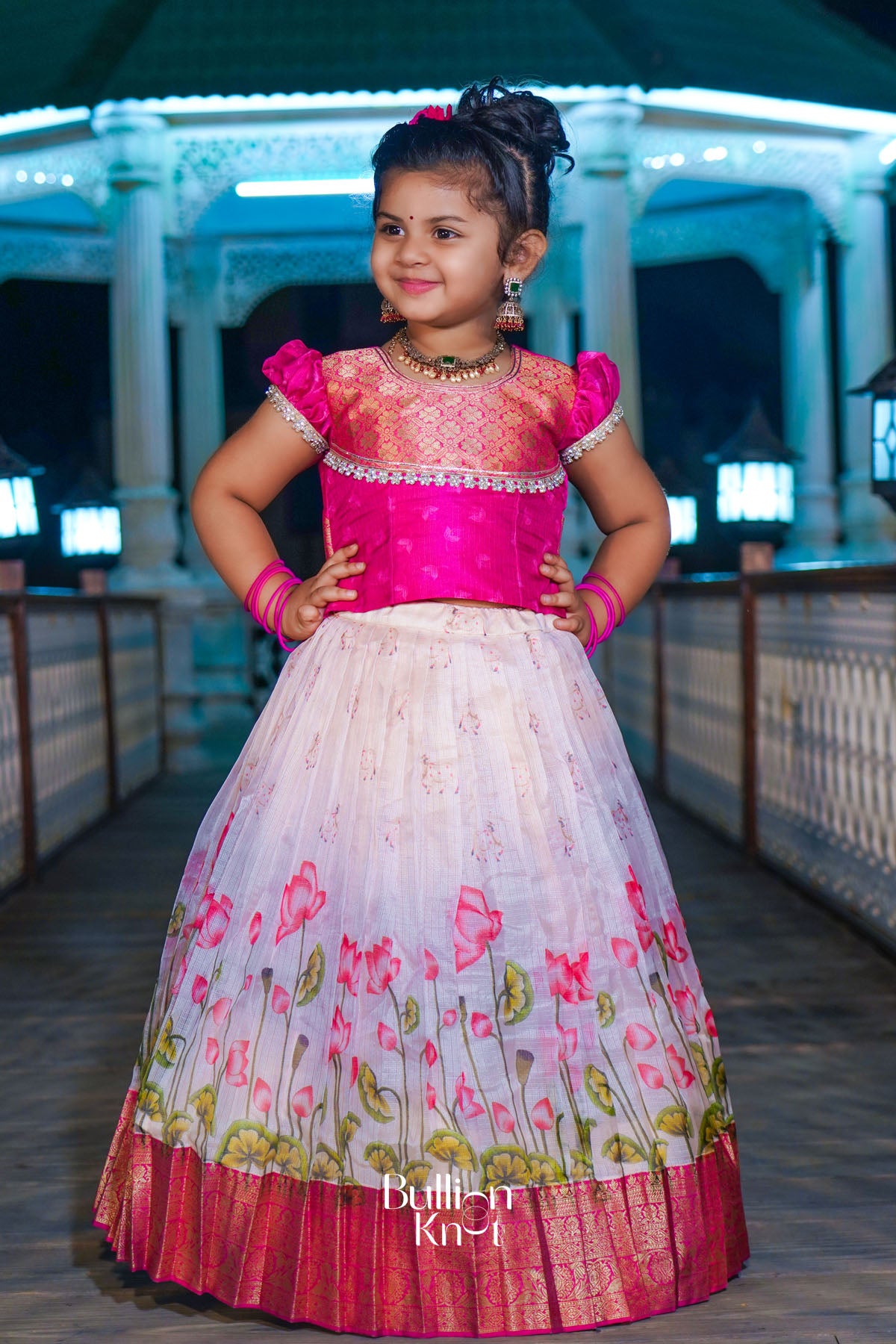 Baby Inaya Lehenga Set in Pink