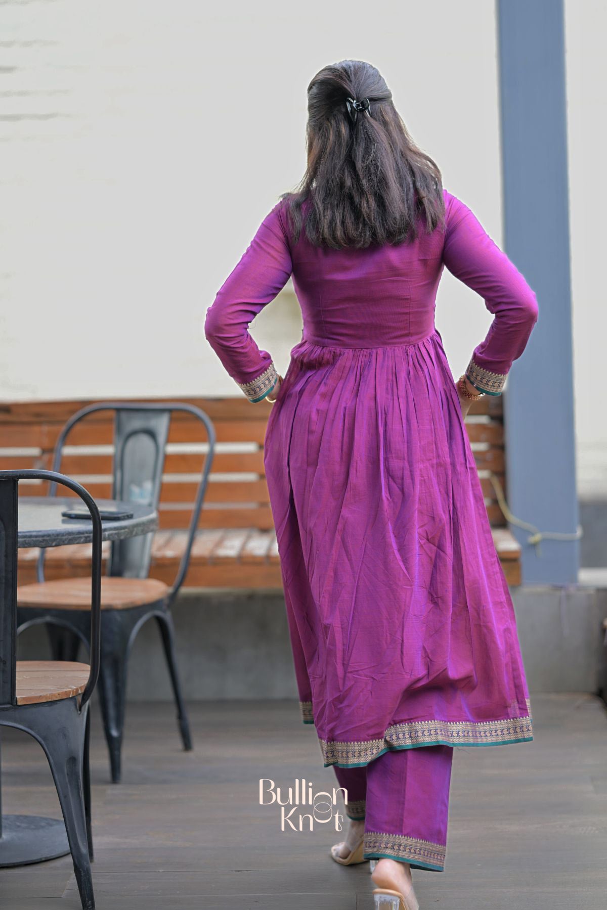 Kalyani Kurta Set in Purple