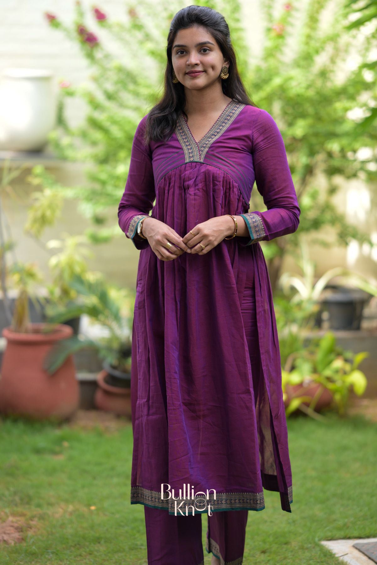 Kalyani Kurta Set in Purple