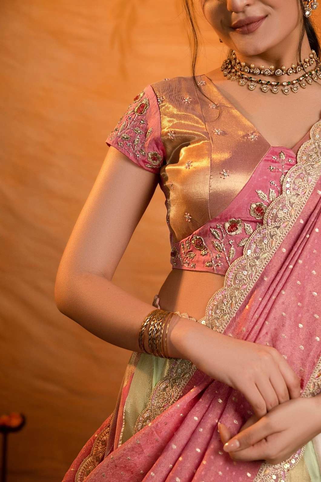 Komalritika Soft Silk Lehenga Set In Pink