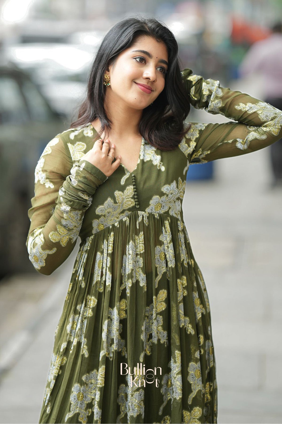 Maahi Kurta Set in Olive