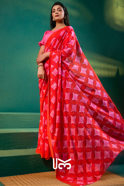 Madhuri Saree in Red