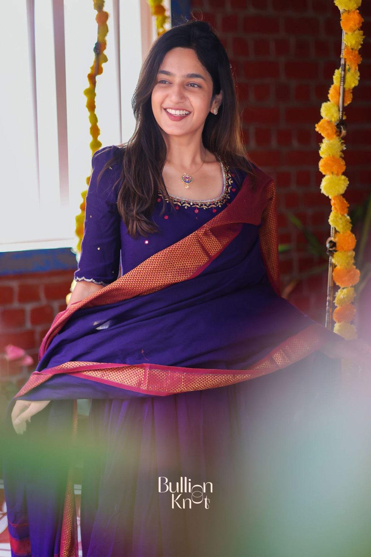Meghna Anarkali (Dress) in Purple
