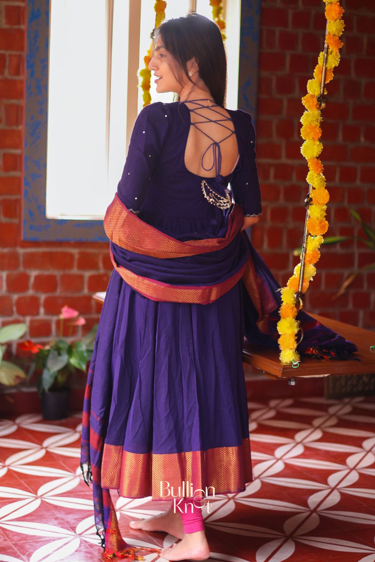 Meghna Anarkali (Dress) in Purple