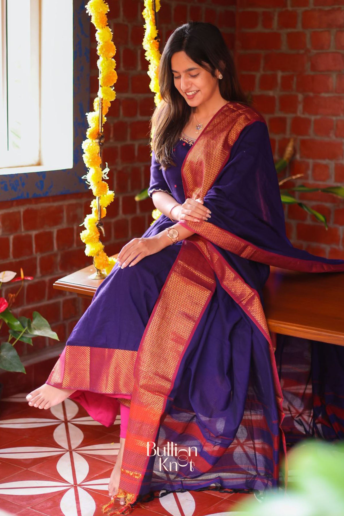 Meghna Anarkali (Dress) in Purple