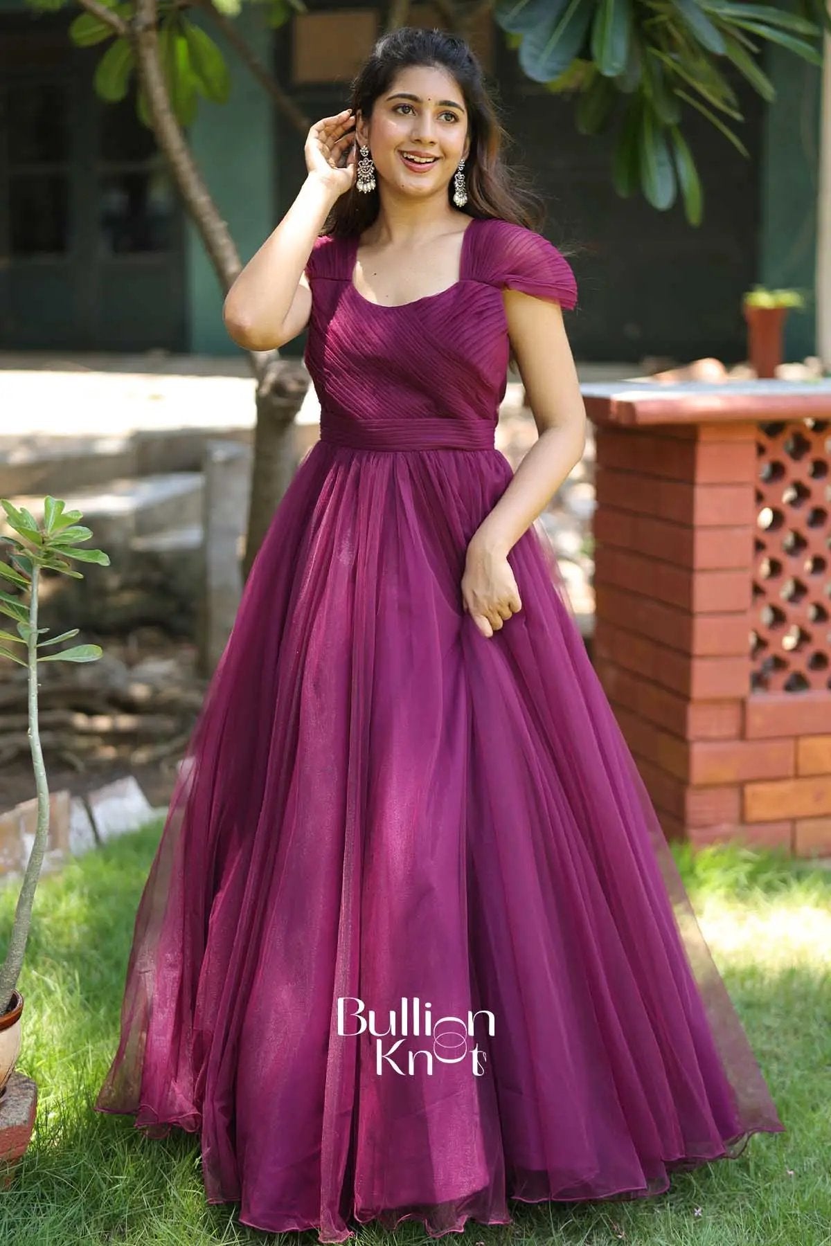Lavender Mist Bloom| Pre Wedding Soft Net Gown