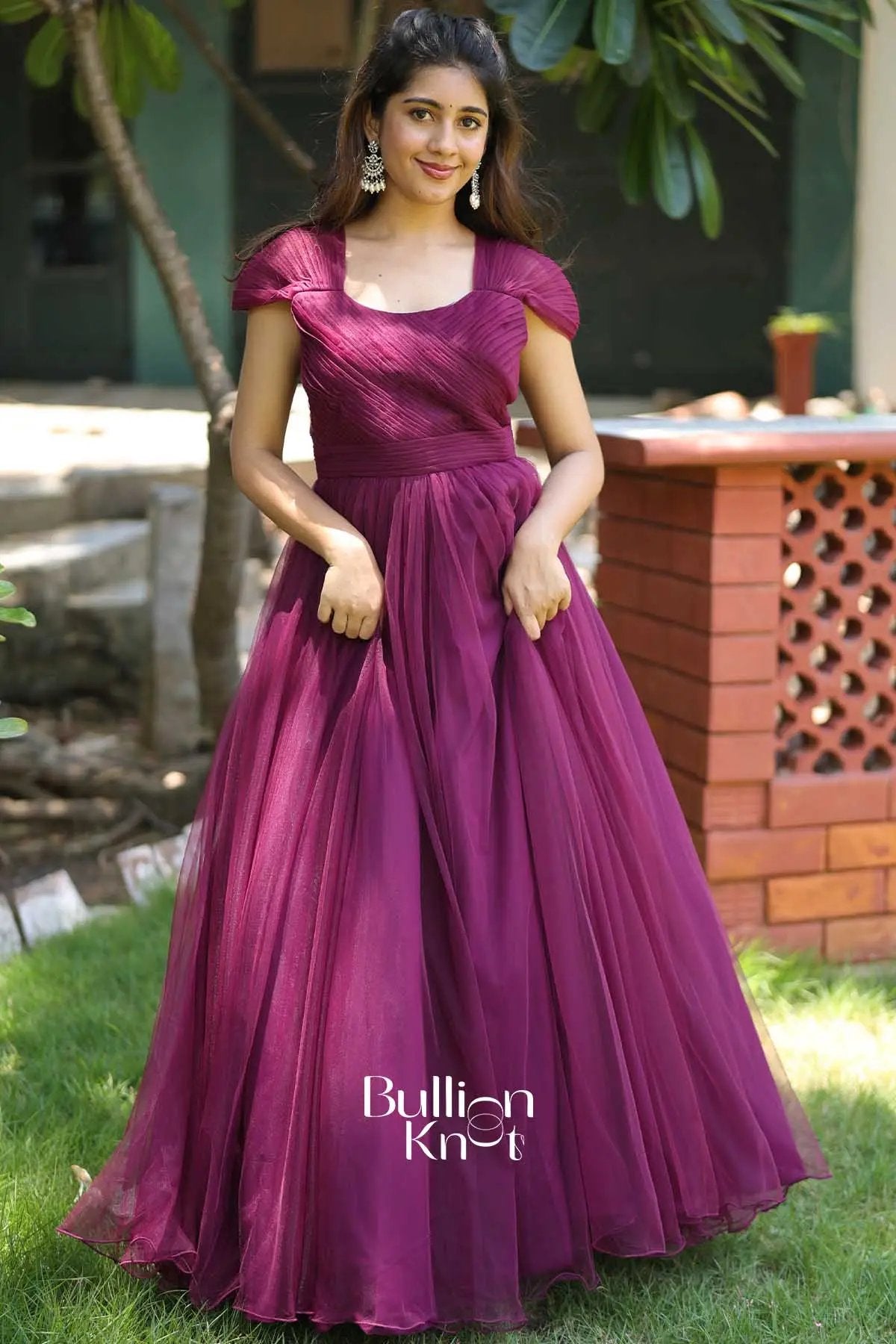 Lavender Mist Bloom| Pre Wedding Soft Net Gown
