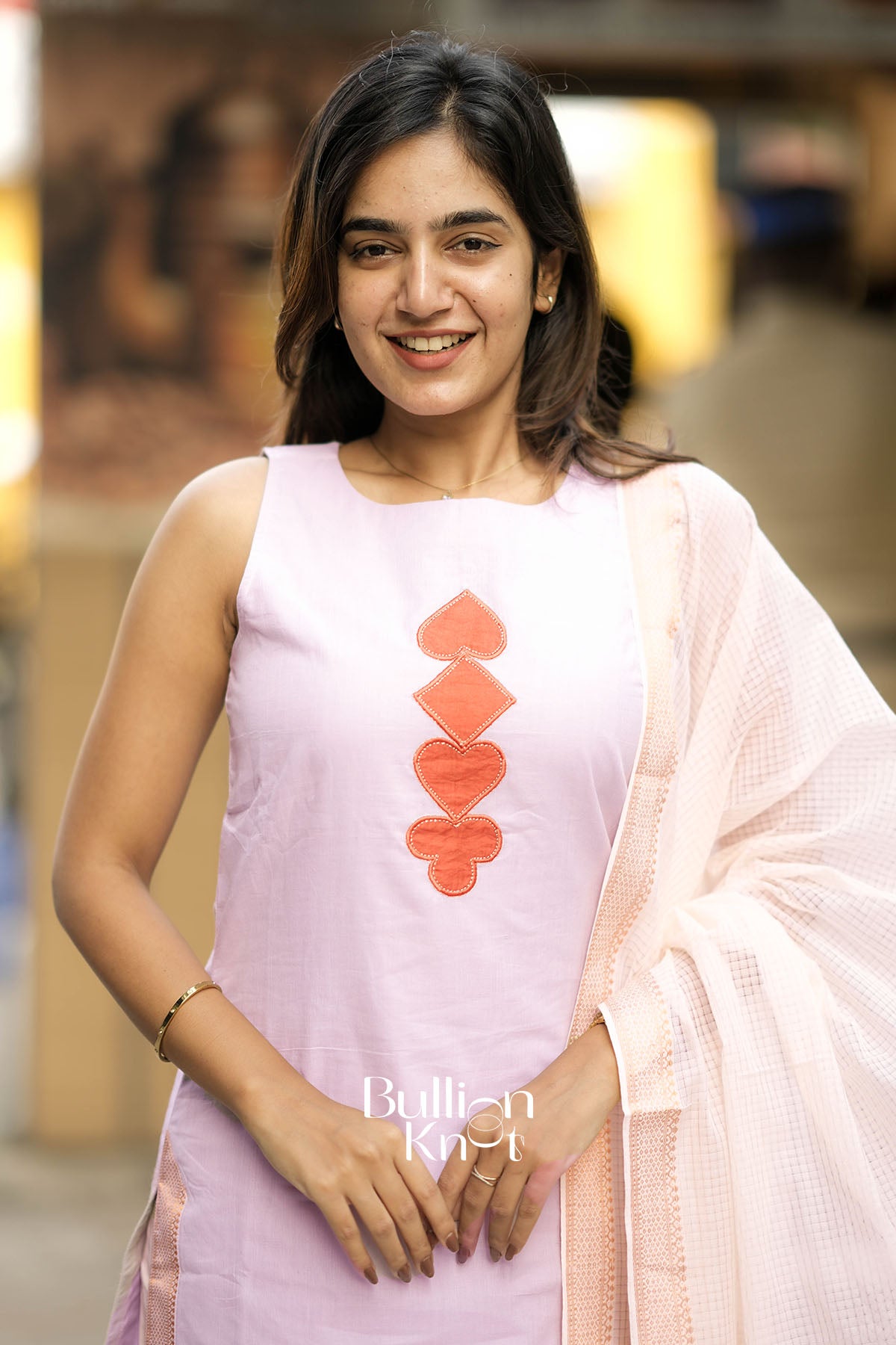 Nanditha Lovender Halter Neck Suit Set for Versatile Occasions