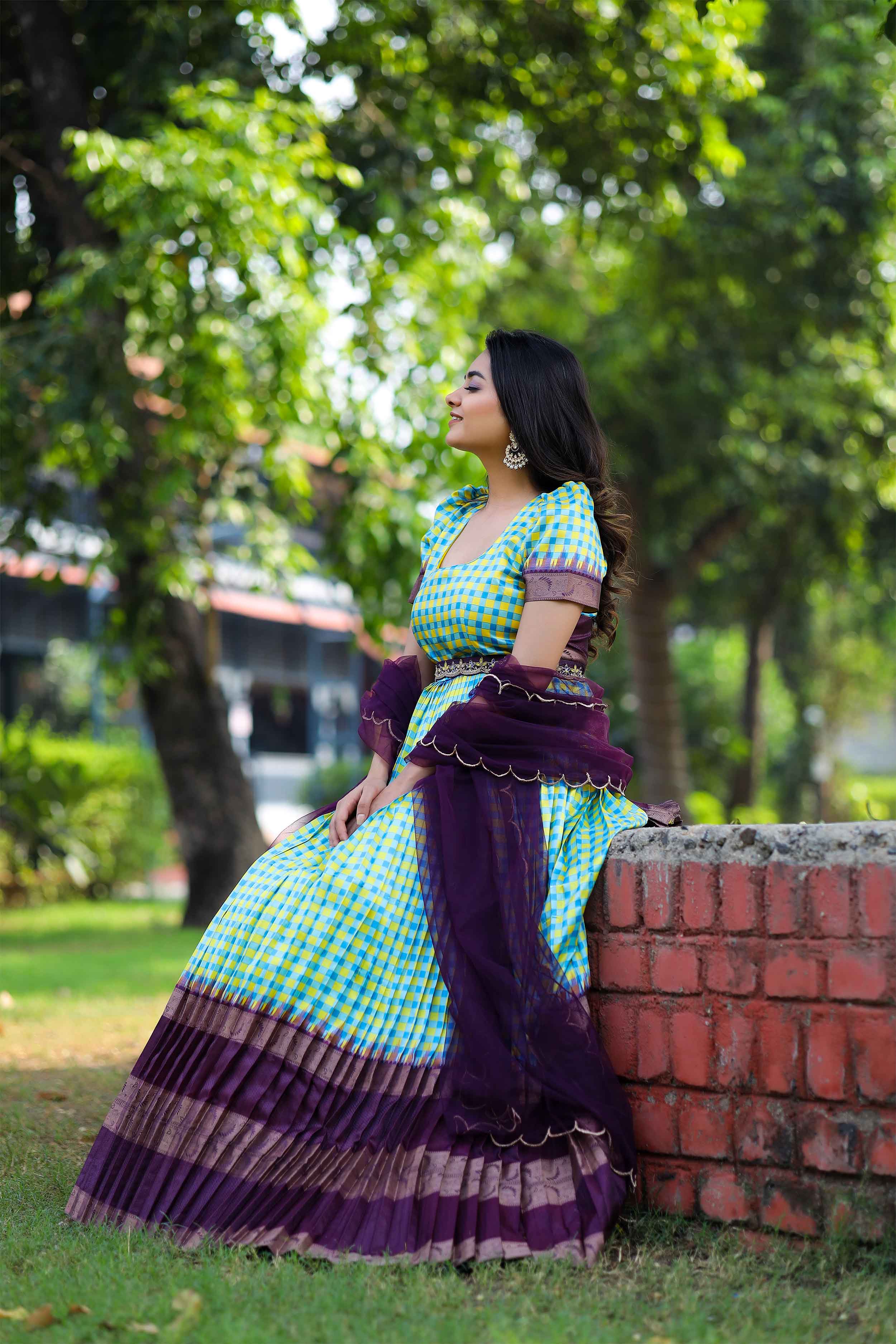 Neela Peela Banarasi Dress