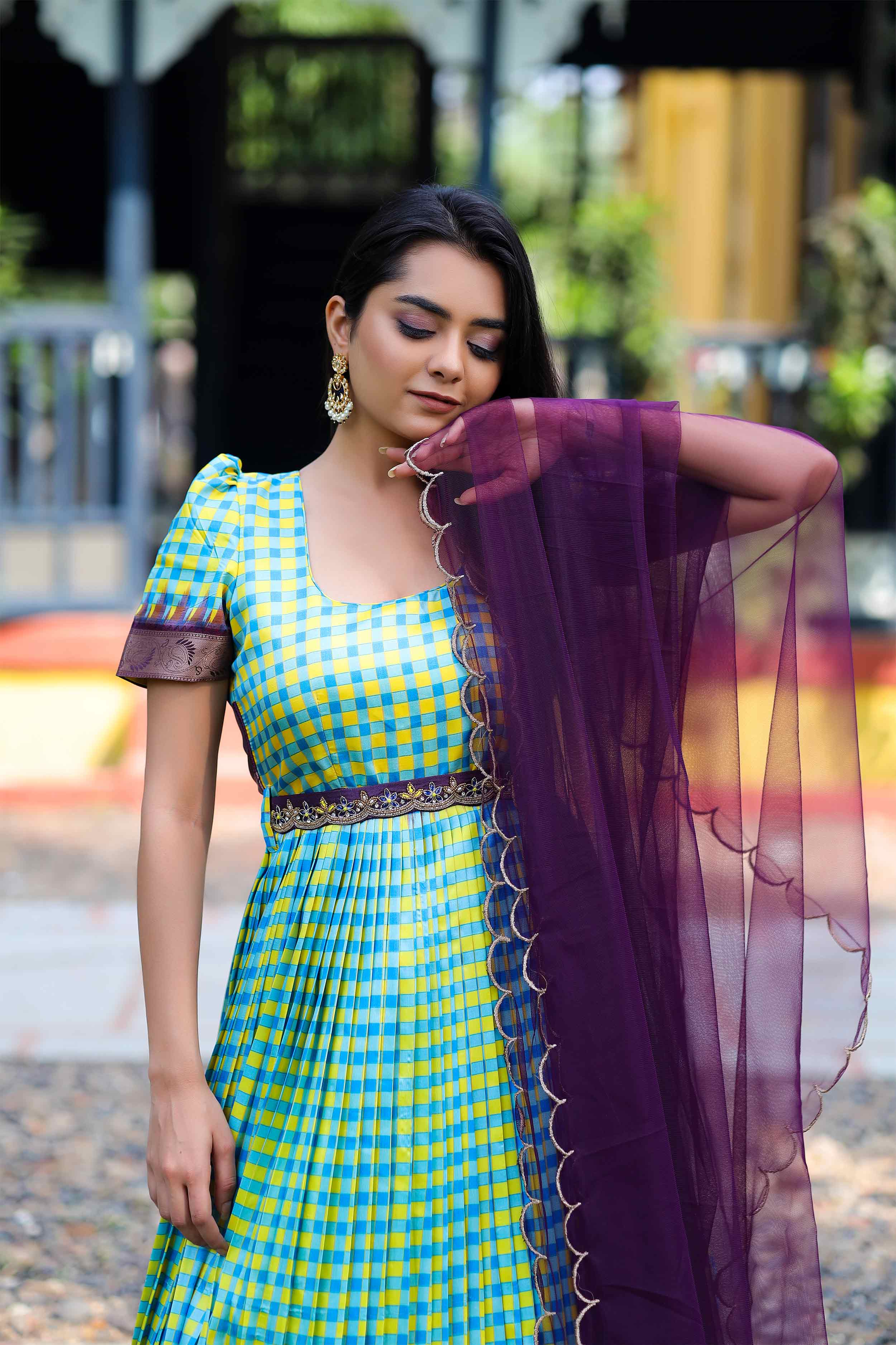 Neela Peela Banarasi Dress