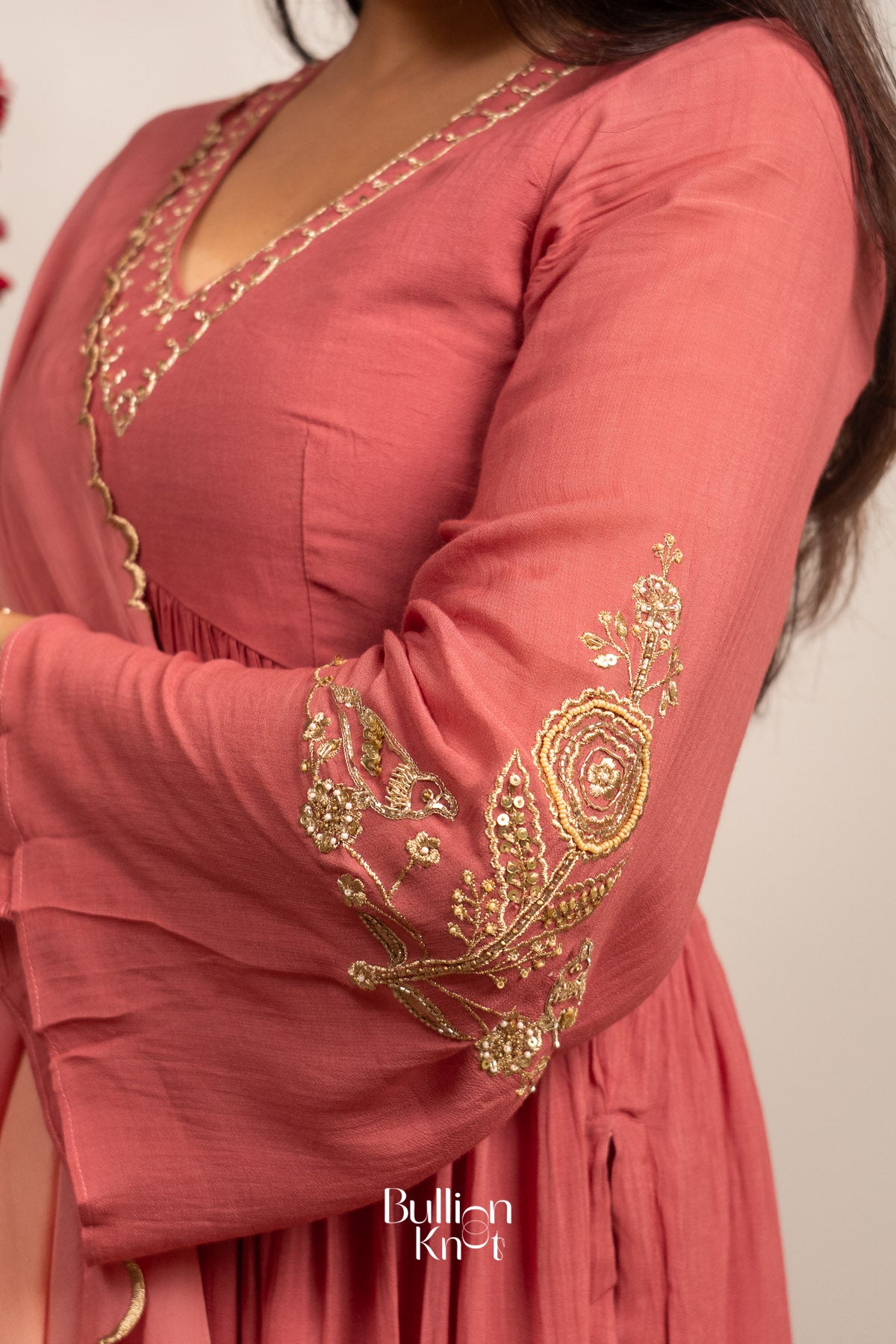 Gulabjal Kurta Set (Dress) in Pink
