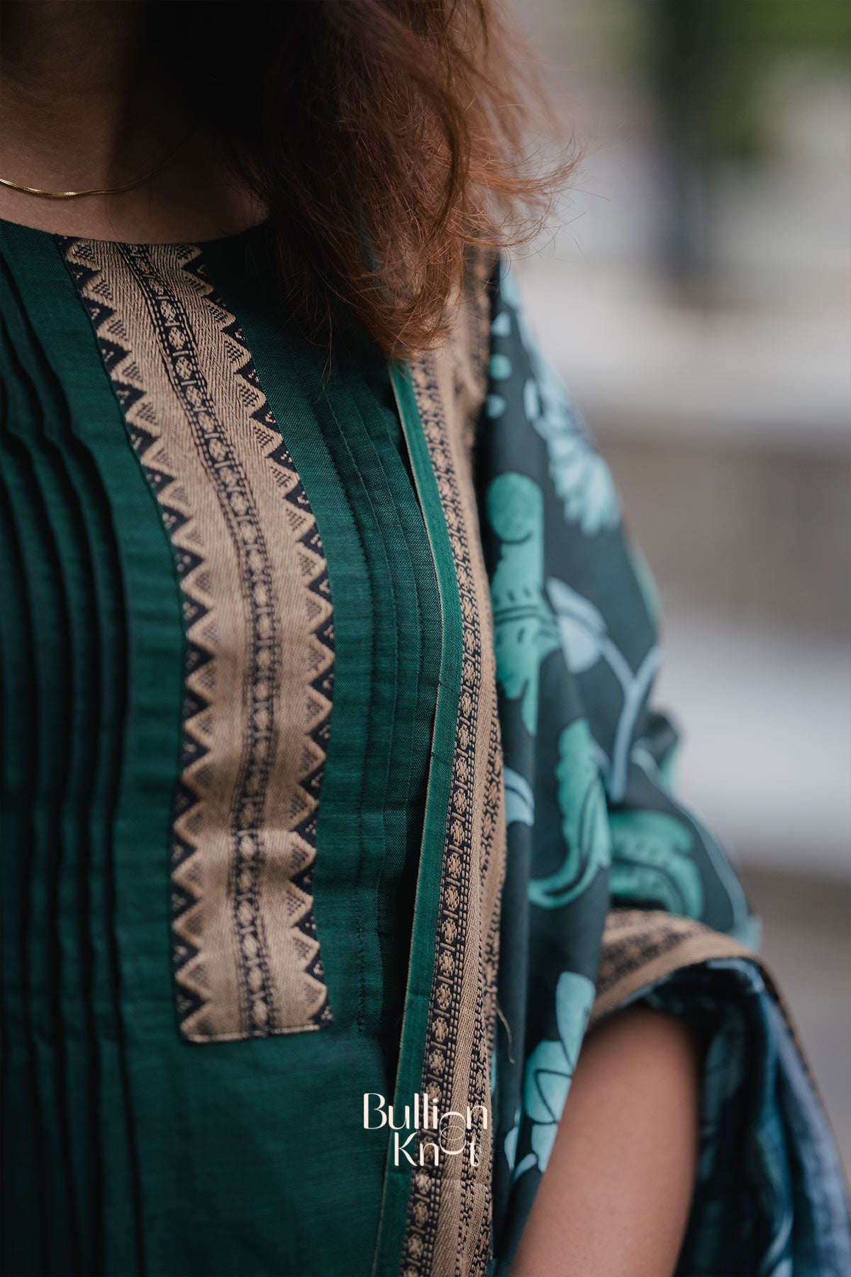 Gaatha Handloom Sharara Set In Green