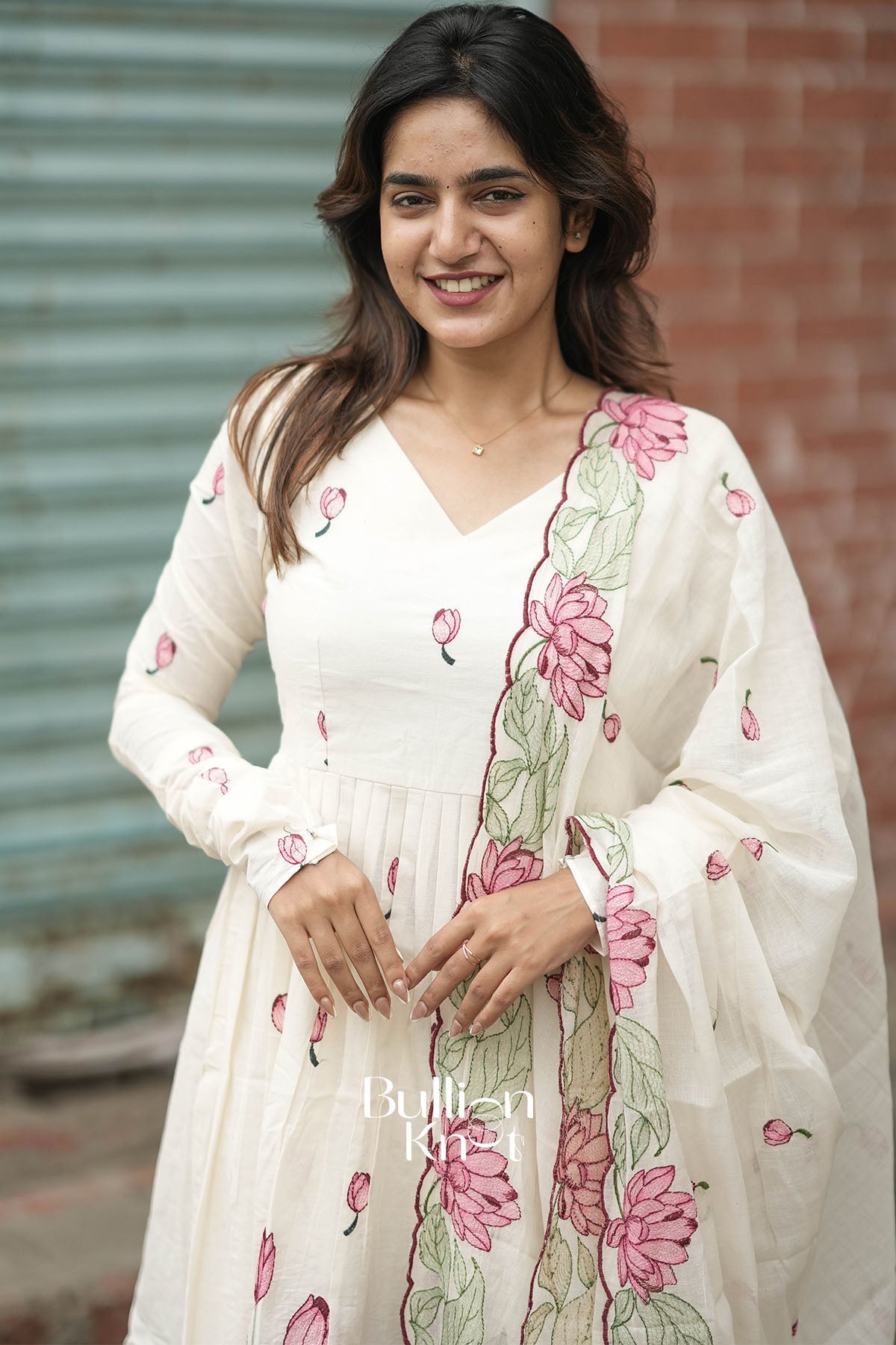 Poshak Mal Cotton White Kurta Set