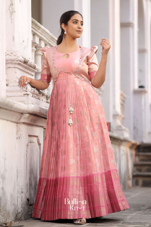 Dress With Coat Model Long Frocks Pakistani Net Frock Design - Main Image