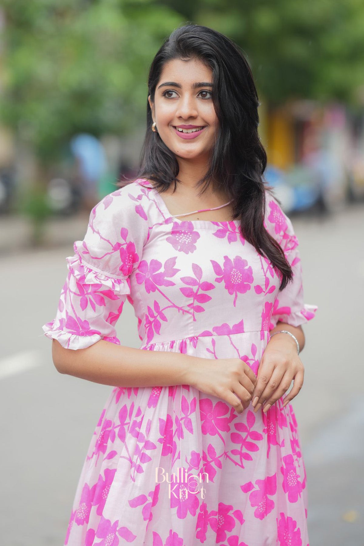 Polly Midi (Dress) in Pink
